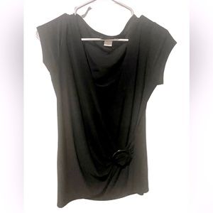 Black Dynamite Dress Blouse With Buckle